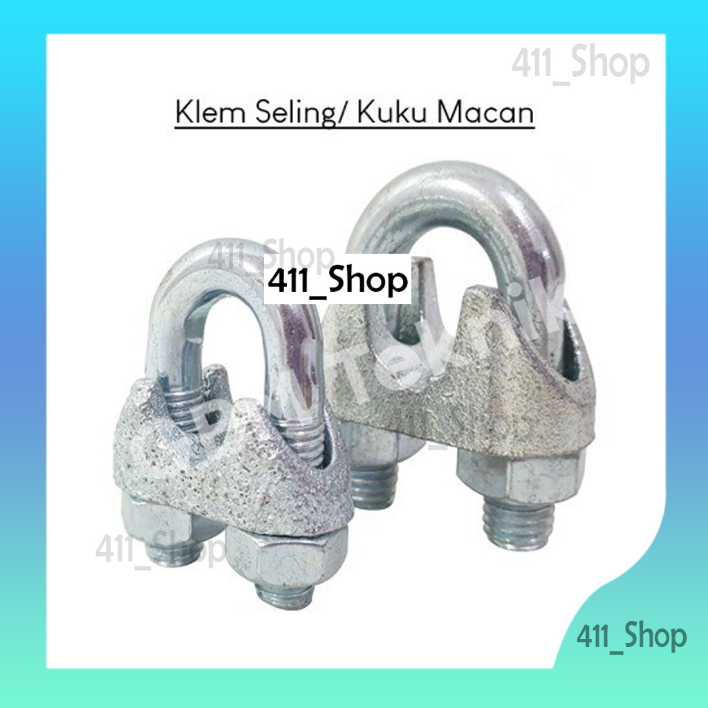 Klem Seling Wire Rope Clip / Klem Seling Kuku Macan 6mm