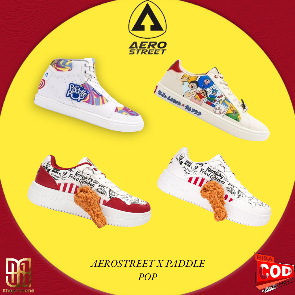 [100% ORIGINAL & MURAH] AEROSTREET X KFC //AEROSTREET X PADDLE POP //AEROSTREET X SINCHAN SEASON 2//