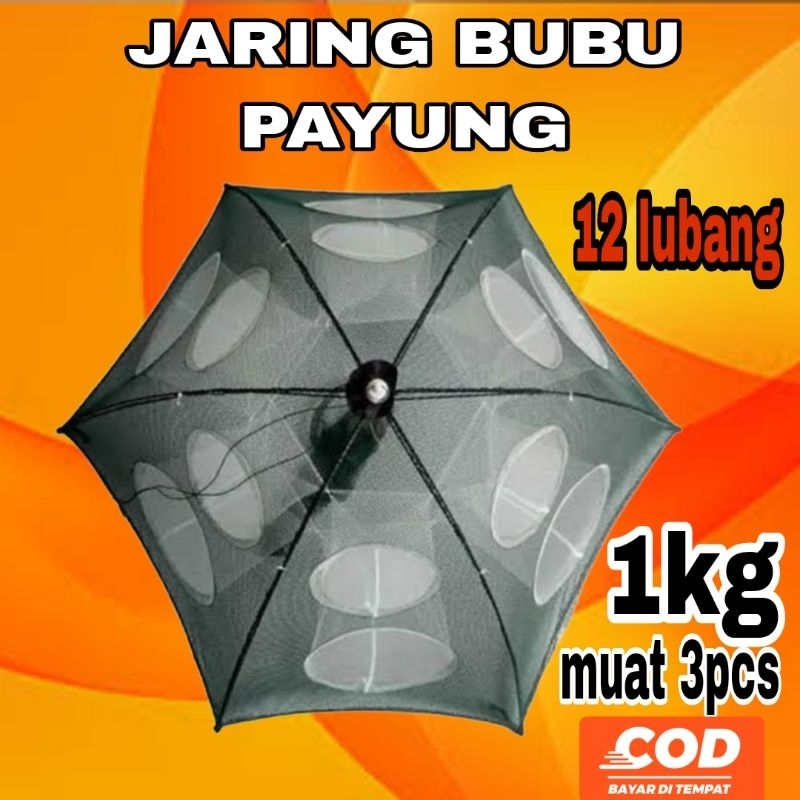 jaring ikan udang 8 lubang jaring bubu ikan jaring payung jaring udang