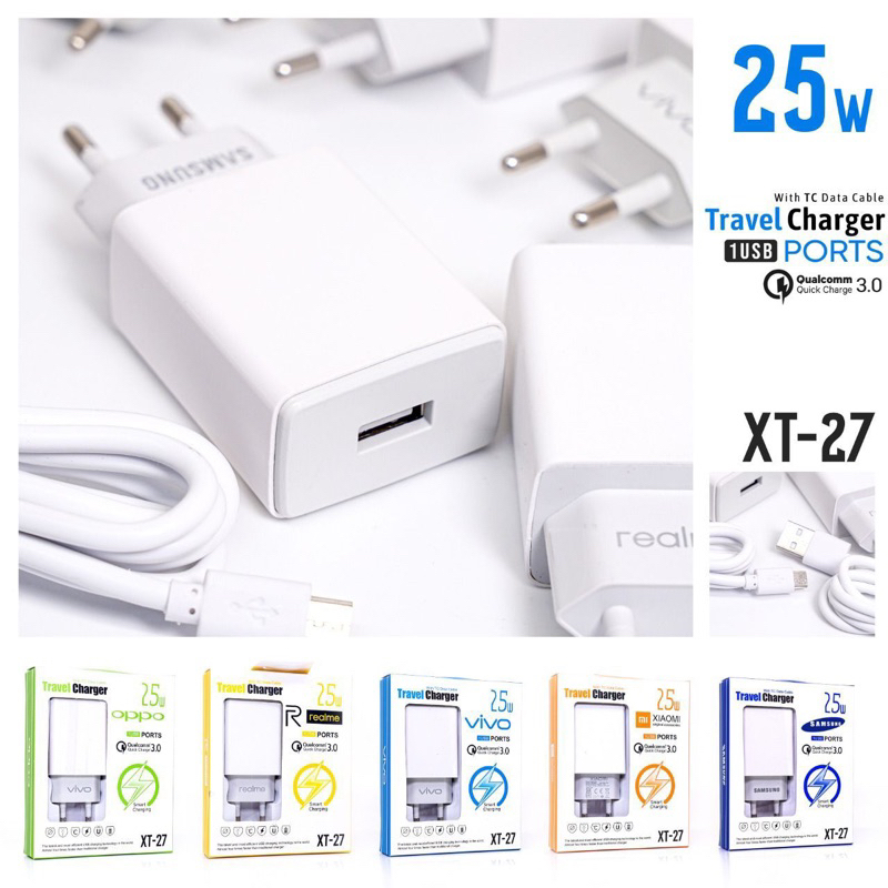 Tc Travel Charger Branded XT-27Ak933  Type Lengkap