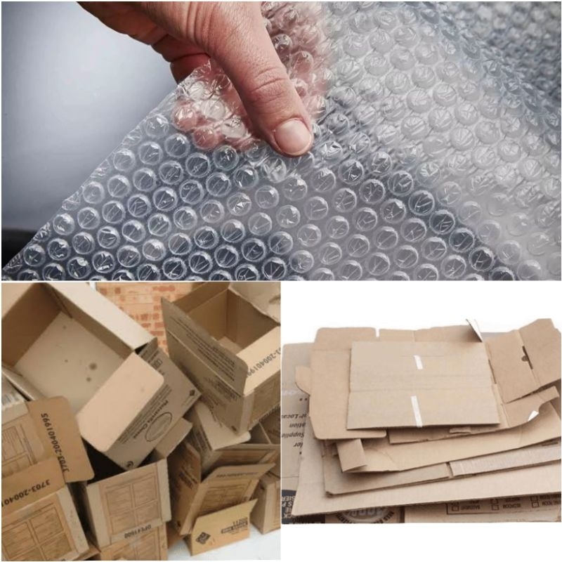 

tambahan packing kardus dan bubble wrap