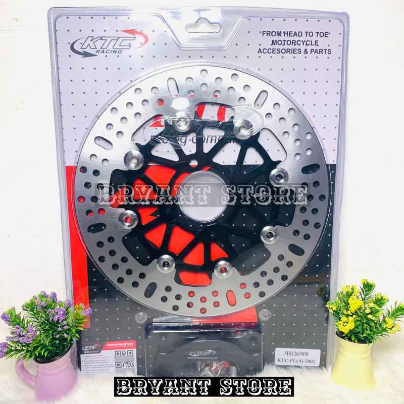 PIRINGAN CAKRAM DEPAN KTC 260MM DISC DISK BRAKE 260 MM BEAT VARIO OLD SCOOPY GENIO SPACY MIO SMILE XEON BAUT 4 DISKBRAKE DISCBRAKE