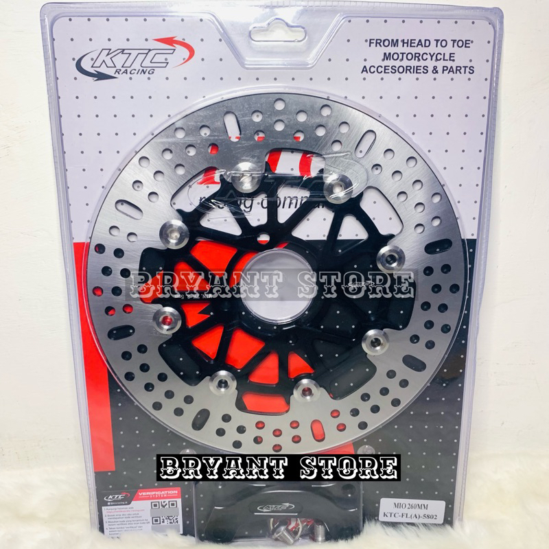 PIRINGAN CAKRAM DEPAN KTC 260MM DISC DISK BRAKE 260 MM BEAT VARIO OLD SCOOPY GENIO SPACY MIO SMILE XEON BAUT 4 DISKBRAKE DISCBRAKE