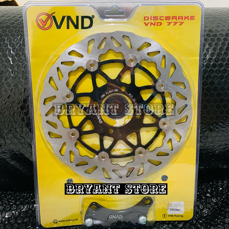 PIRINGAN DEPAN CAKRAM VND 777 260MM MIO SPORTY MIO OLD SOUL OUT XRIDE 115 CNC FLOATING BRAKE DISK DISC DISCBRAKE