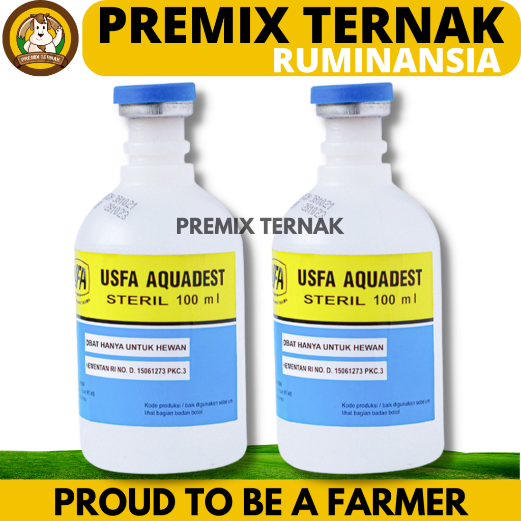 USFA AQUADEST 100ml - Aquades Air Steril