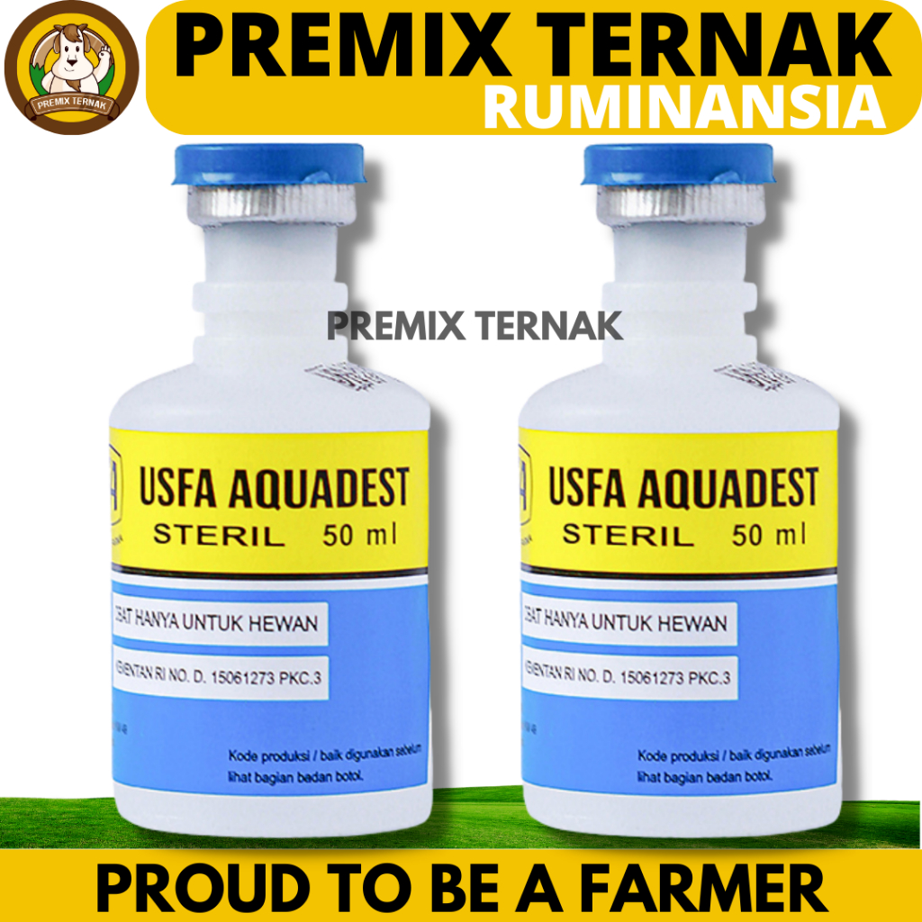 USFA AQUADEST 50ml - Aquades Air Steril