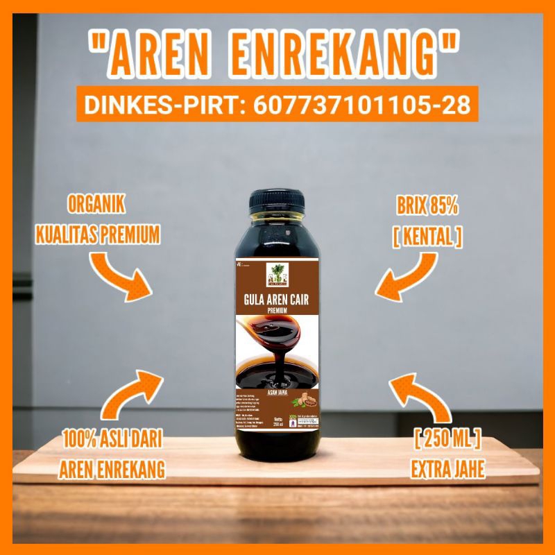 

Gula aren cair PREMIUM organik extra asam Jawa 250 ml khas Enrekang