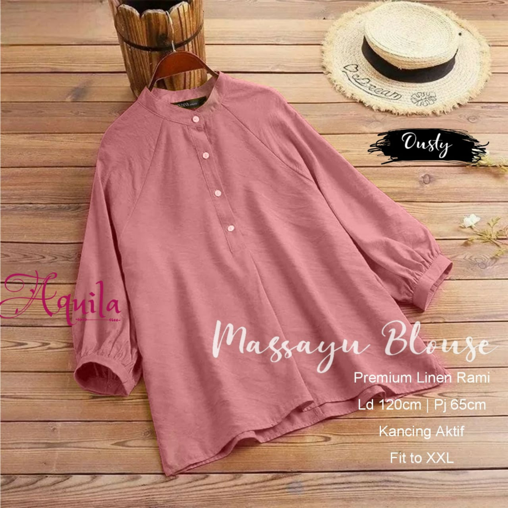 [Bisa Bayar Ditempat / COD] Massayu jumbo blouse by Aquila massayu blouse jumbo atasan wanita size j