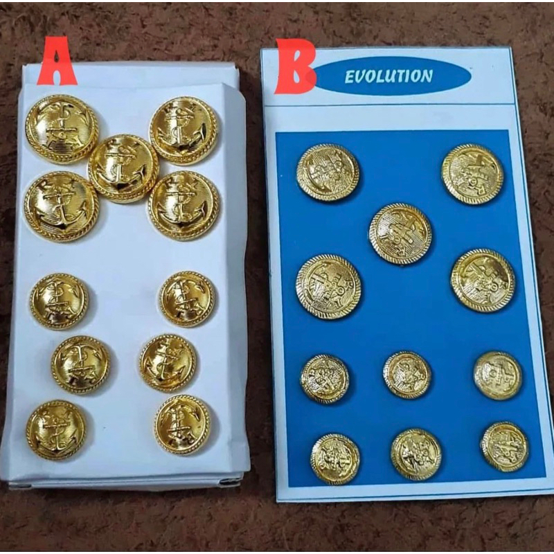 KANCING JAS PDU PELAYARAN KANCING JANGKAR SERAGAM PELAYARAN PELAUT AL KANCING GOLD KANCING JAS NIKAH