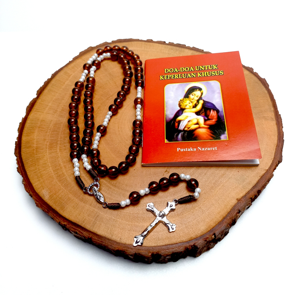 Paket Buku Doa Saku + Rosario / Buku Doa Katolik / Buku Doa Saku/Souvenir Rosario Katolik