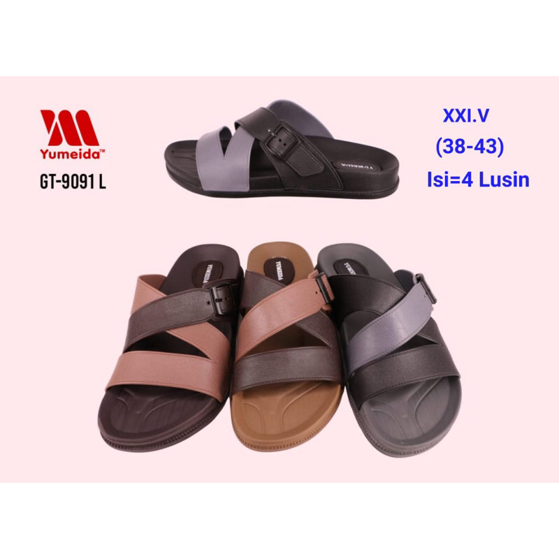 SANDAL SILANG PRIA / SANDAL SLOP PRIA / SANDAL PRIA 9091
