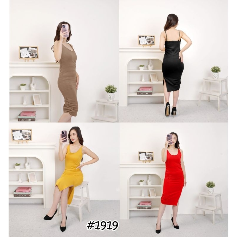 dress scuba 1919/dress seksi/dress model korea/dress kekinian