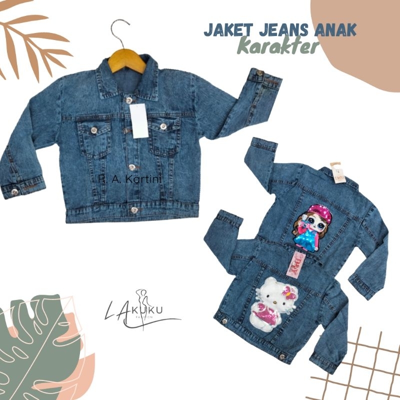 jaket jeans anak umur 3-7 tahun | jaket jeans anak bahan jeans premium murah meriah | jaket jeans an