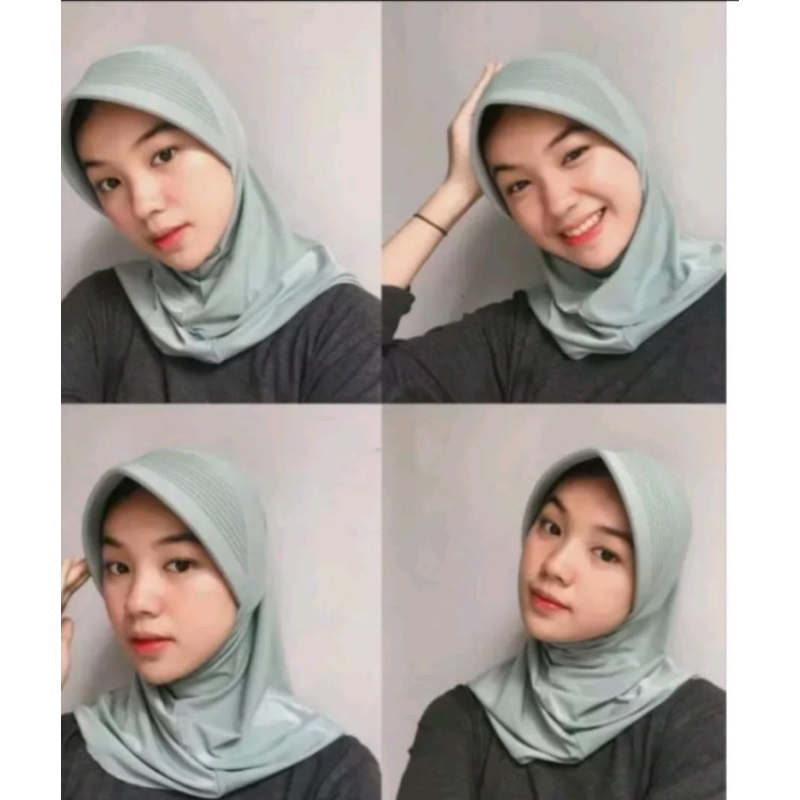 Hijab Sport - Bergo Sport - Jilbab Olahraga - Kerudung Olahraga - Pet Besar