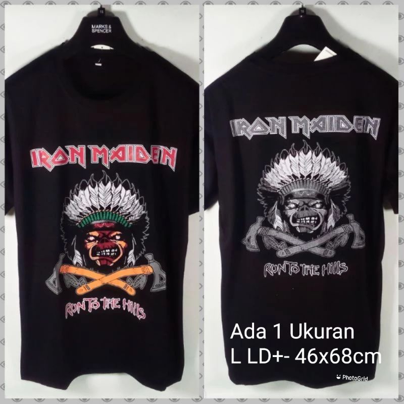 Kaos Iron Maiden Run To The Hill Indian Apache Edition