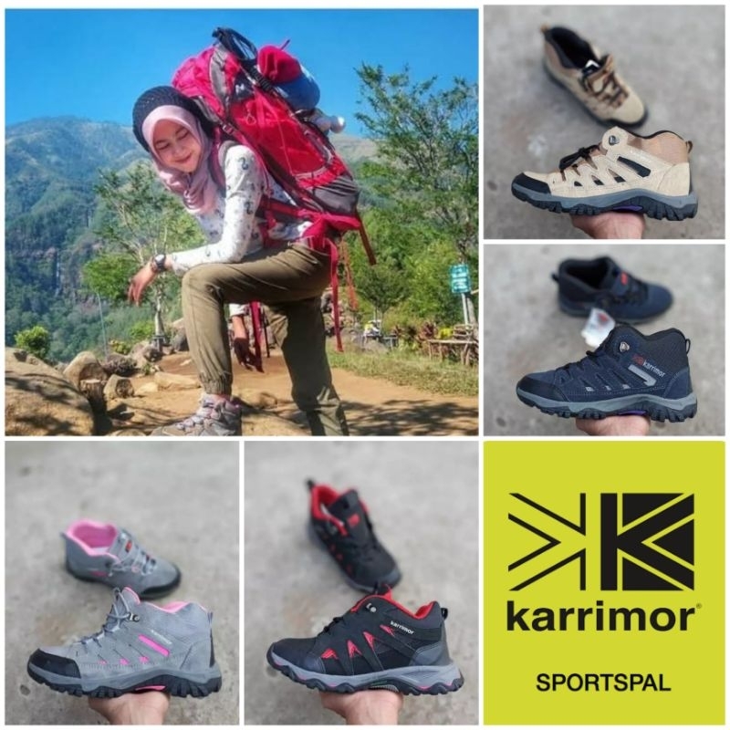 SEPATU GUNUNG KARRIMOR WANITA ORIGINAL / SEPATU GUNUNG CAMPING OUTDOOR TRAVELING HIKING KARRIMOR WAN