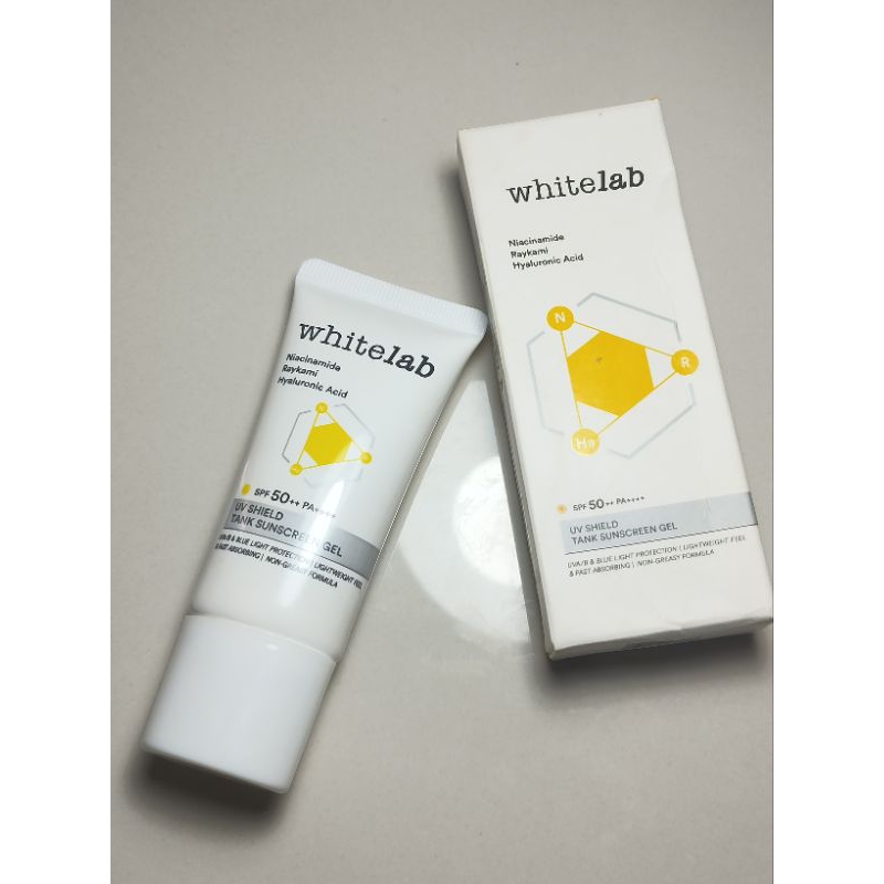 Preloved Skincare Whitelab UV Shield Tank Sunscreen Gel SPF 50++ PA++++ - Sunblock Pelindung Sinar M