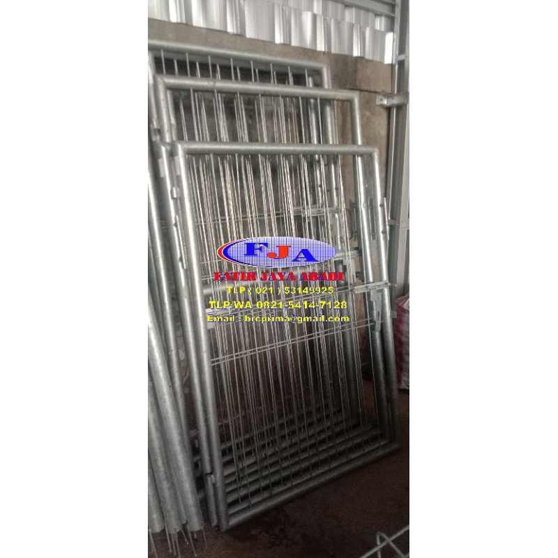 Pintu pagar BRC tunggal T 175 x L 100 (hotdip galvanized)