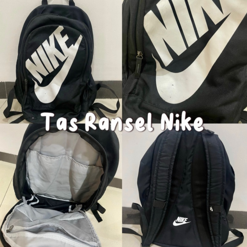 [SIAP KIRIM] PRELOVED TAS NIKE RANSEL WARNA HITAM | Tas Ransel Pria/ Wanita