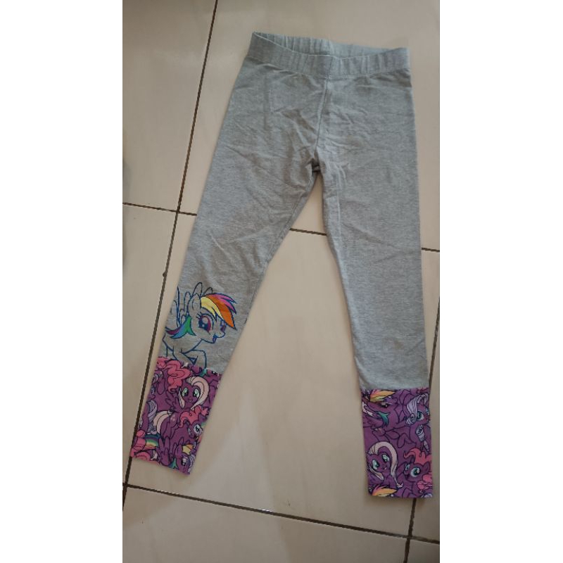 Legging Anak stretch My Little Pony (SECOND HAND) - warna Grey
