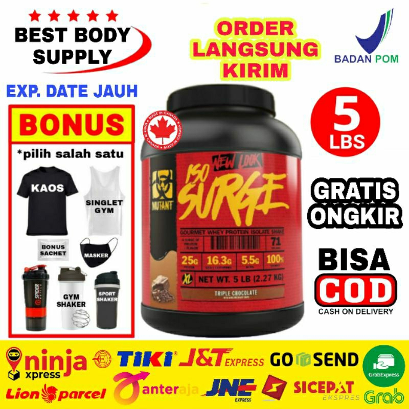 Mutant IsoSurge 5 Lbs Mutant Iso Surge 5 Lbs 5Lbs 5 Lb 5Lb Iso Surge Whey Protein Hydro Isolate Susu