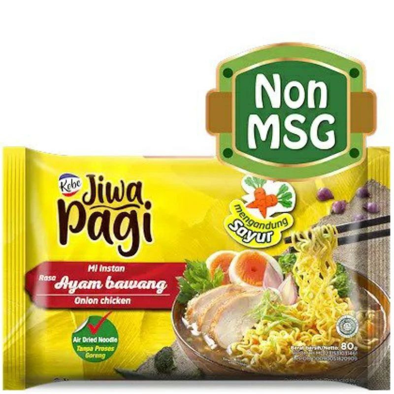 

MIE JIWA PAGI MIE INSTANT NON MSG NETTO 80GR