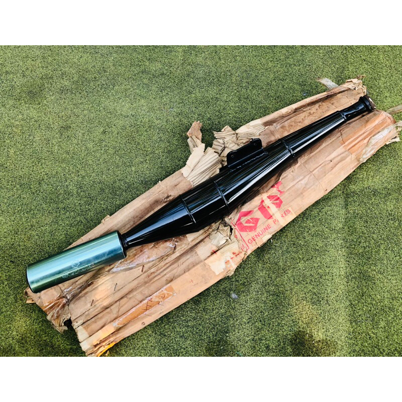 original nos kenalpot knalpot suzuki tornado gs gx rc110 hitam