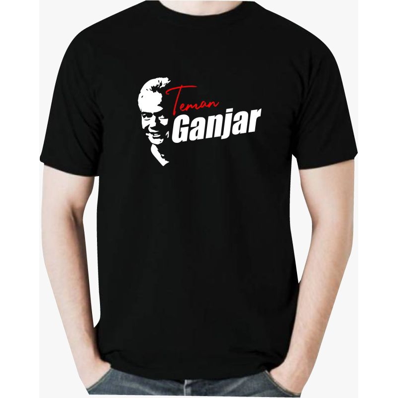 kaos teman ganjar 2024 // kaos relawan ganjar pranowo sablon dtf & poly flex