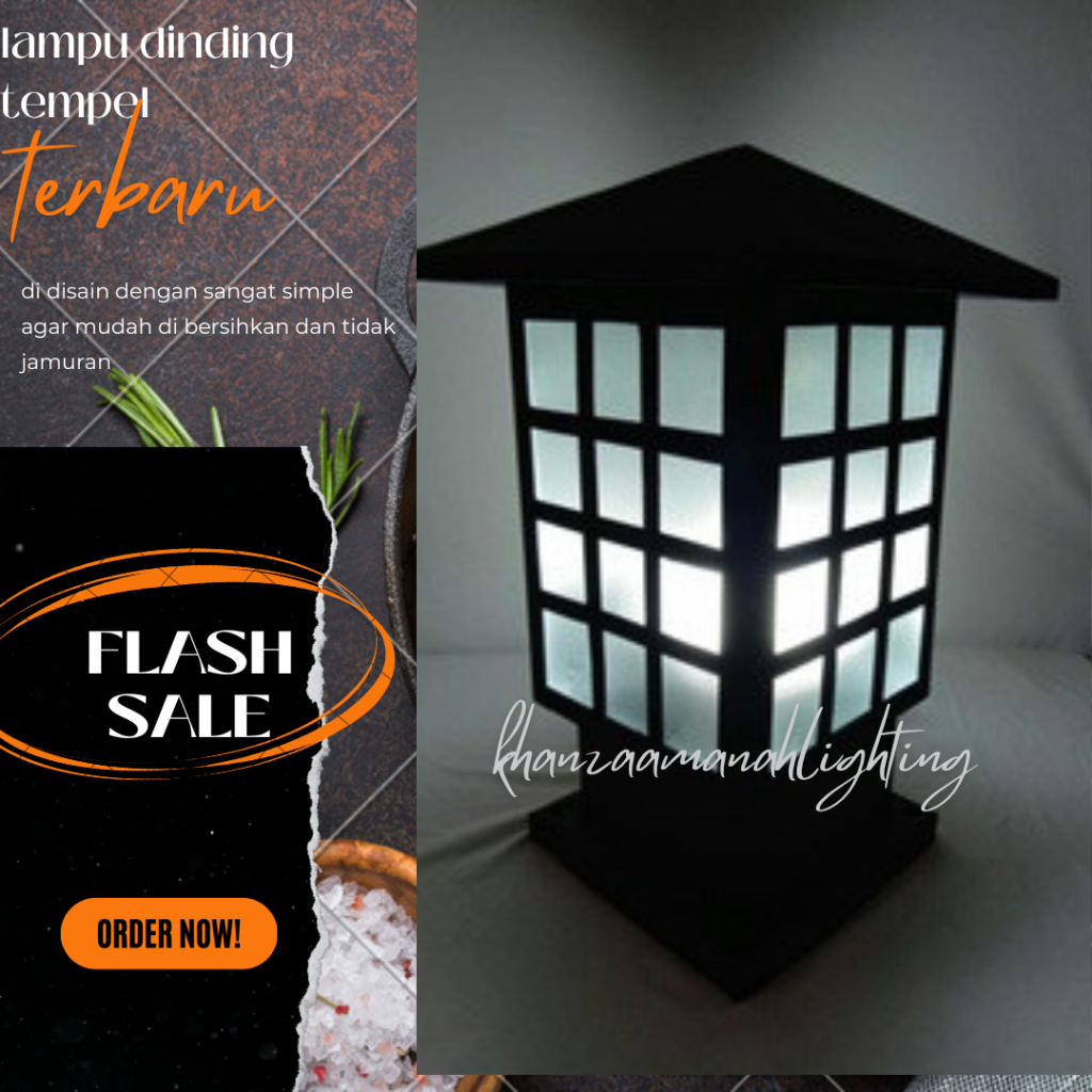 Lampu Pagar/ lampu Pilar Taman Minimalis hias Outdoor quality terbaik