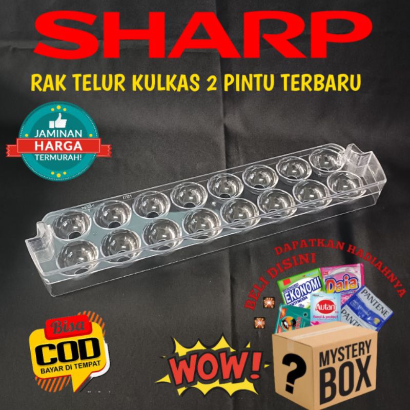 RAK TELUR KULKAS SHARP 2 PINTU TYPE KULKAS TERBARU ORIGINAL