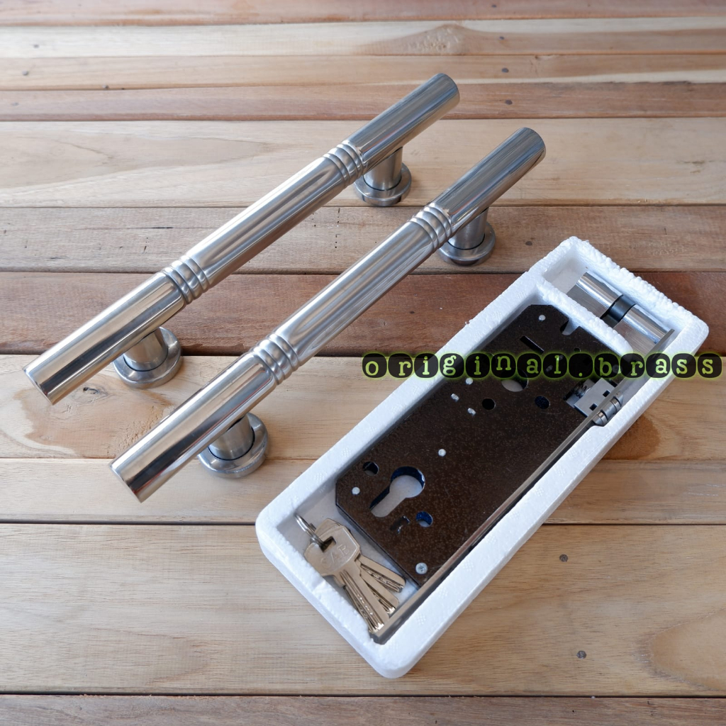 Gagang pintu rumah 33cm set kunci