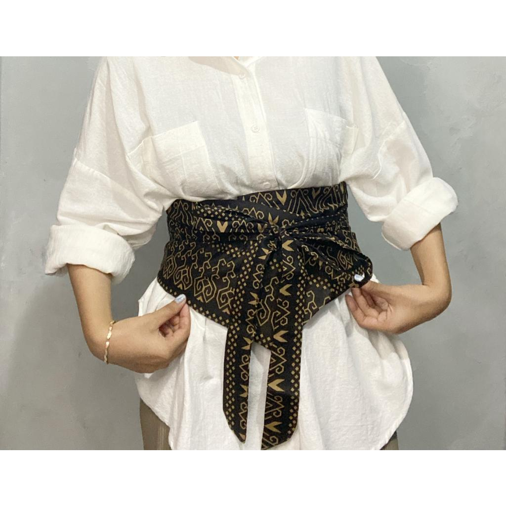 Obi belt jumputan motif termurah