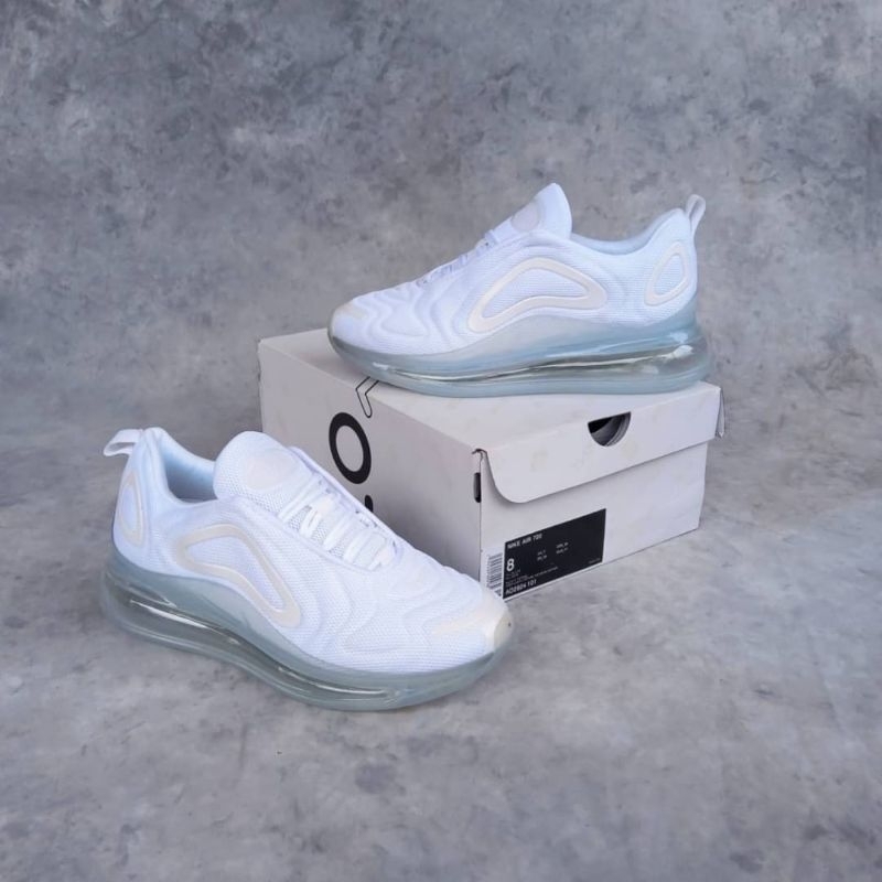 SEPATU SNEAKER ORIGINAL PRIA WANITA FULL PUTIH NIKE AIR MAX 720 WHITE