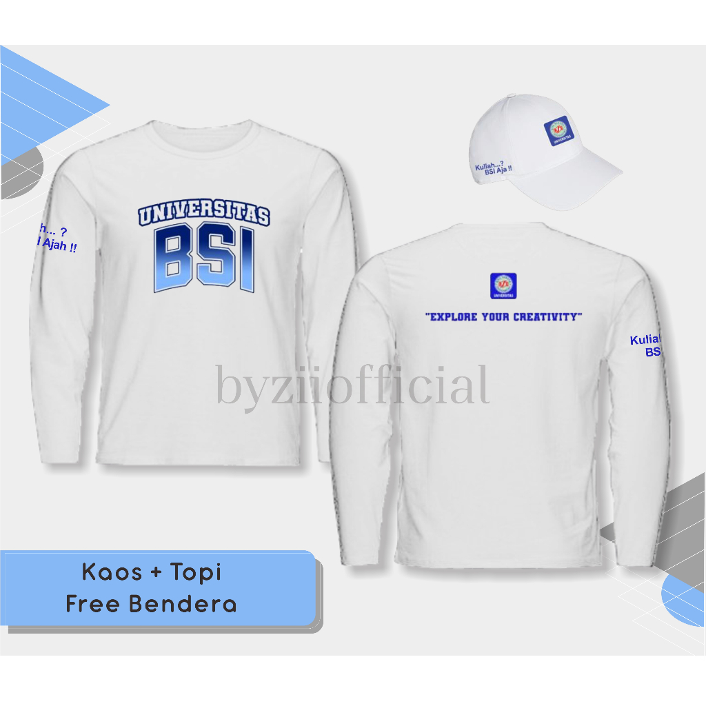 KAOS SEMOT UBSI 2023 1 PAKET LENGAN PANJANG | T-SHIRT ORMIK DAN SEMOT UBSI (SEPTEMBER 2023) KAOS SEM