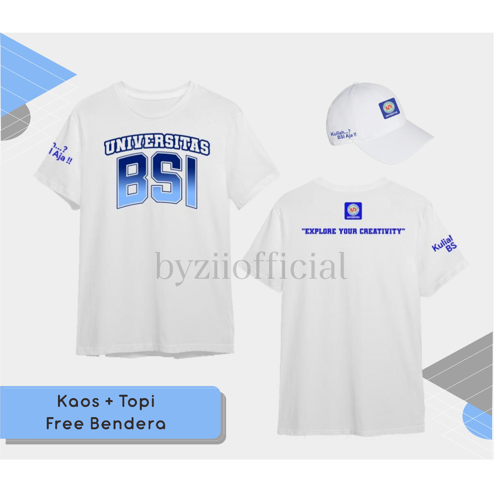 1 Paket T-Shirt Ormik Semot UBSI 2023 Kaos Ormik Semot BSI 1 Paket 2023 Kaos MABA BSI Baju BSI