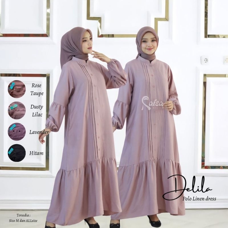 DELILA DRESS GAMIS SYAR'I PREMIUM BY RAISA HIJAB