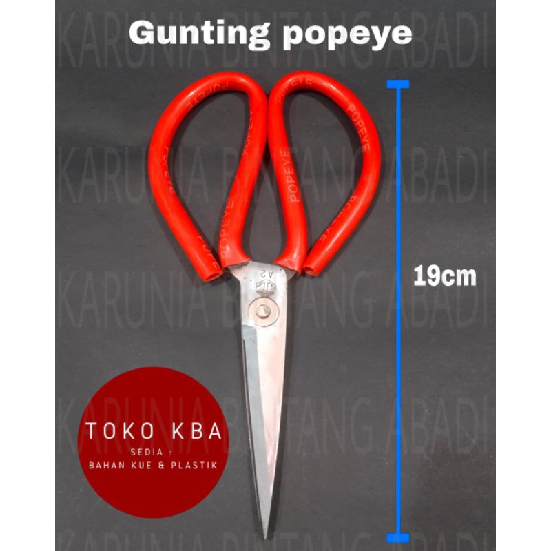 

Gunting Kain Popeye Kodok Serbaguna 19 cm A2