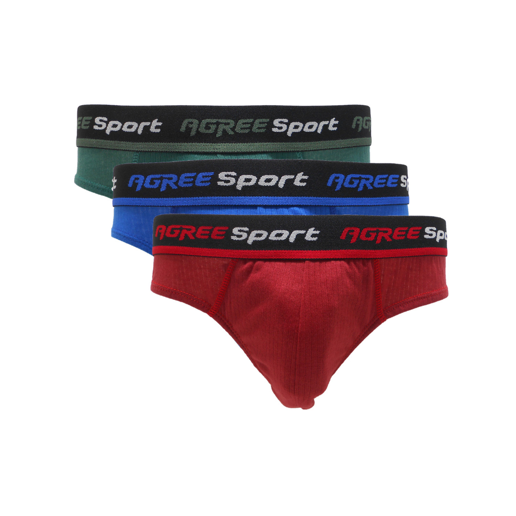 Celana Dalam Pria Agree Sport Karet Boxer 3 Pcs CD 2308 | Size M-XXL