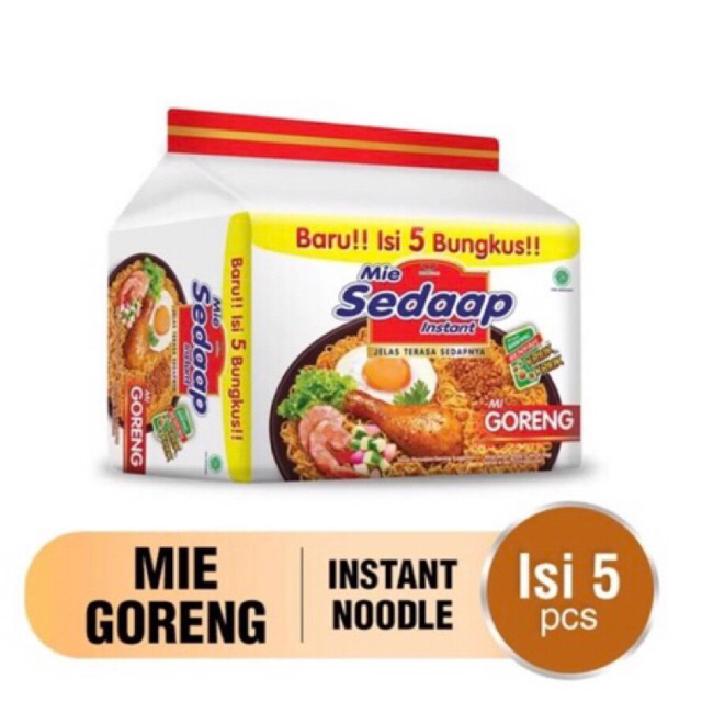 

Mi Sedap goreng kemasan bag paket isi 5pcs