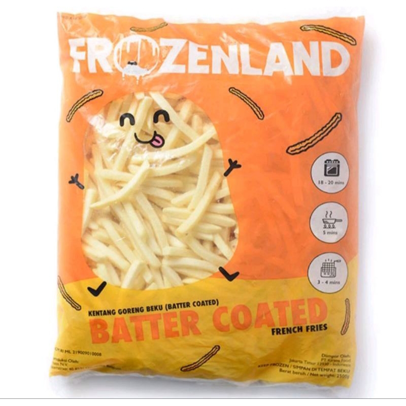 

Frozenland French Fries Batter Coated 500 Gram