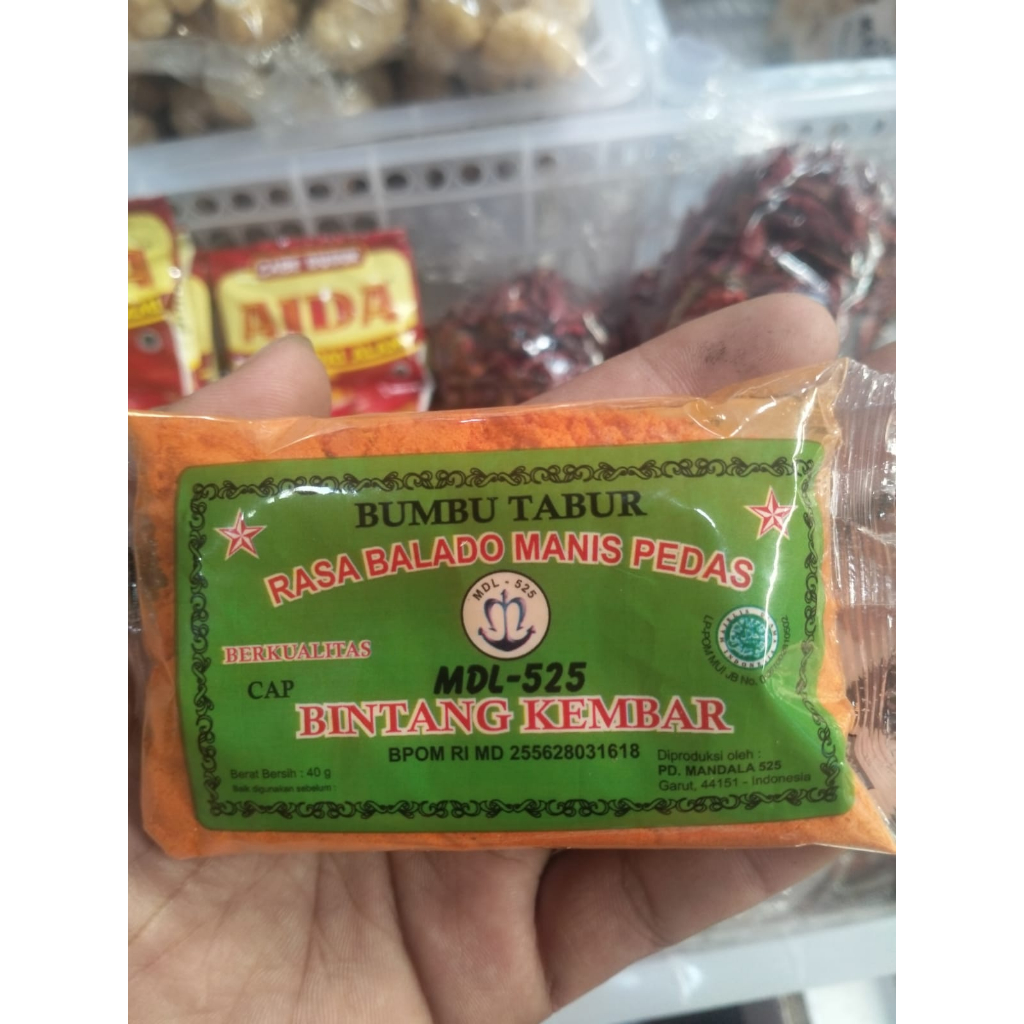 

BUMBU BALADO CAP BINTANG KEMBAR ISI 50 GRAM