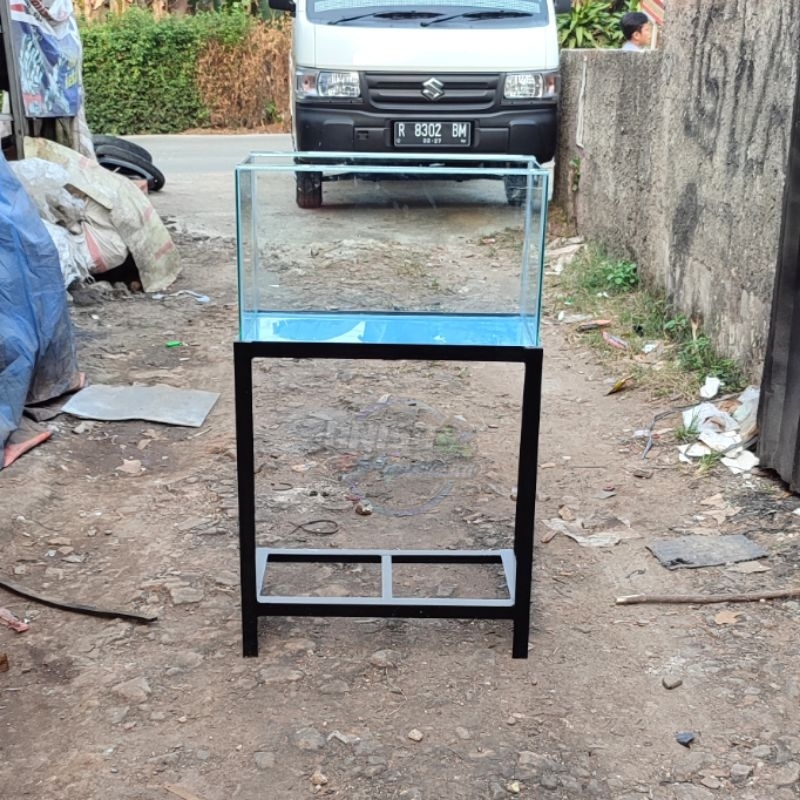 PAKET AQUARIUM 60X30X40 + RAK SIKU 4X4