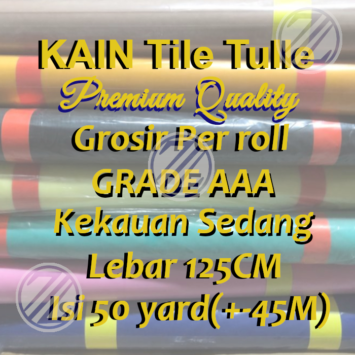 Kain tile polos Grosir Per Roll