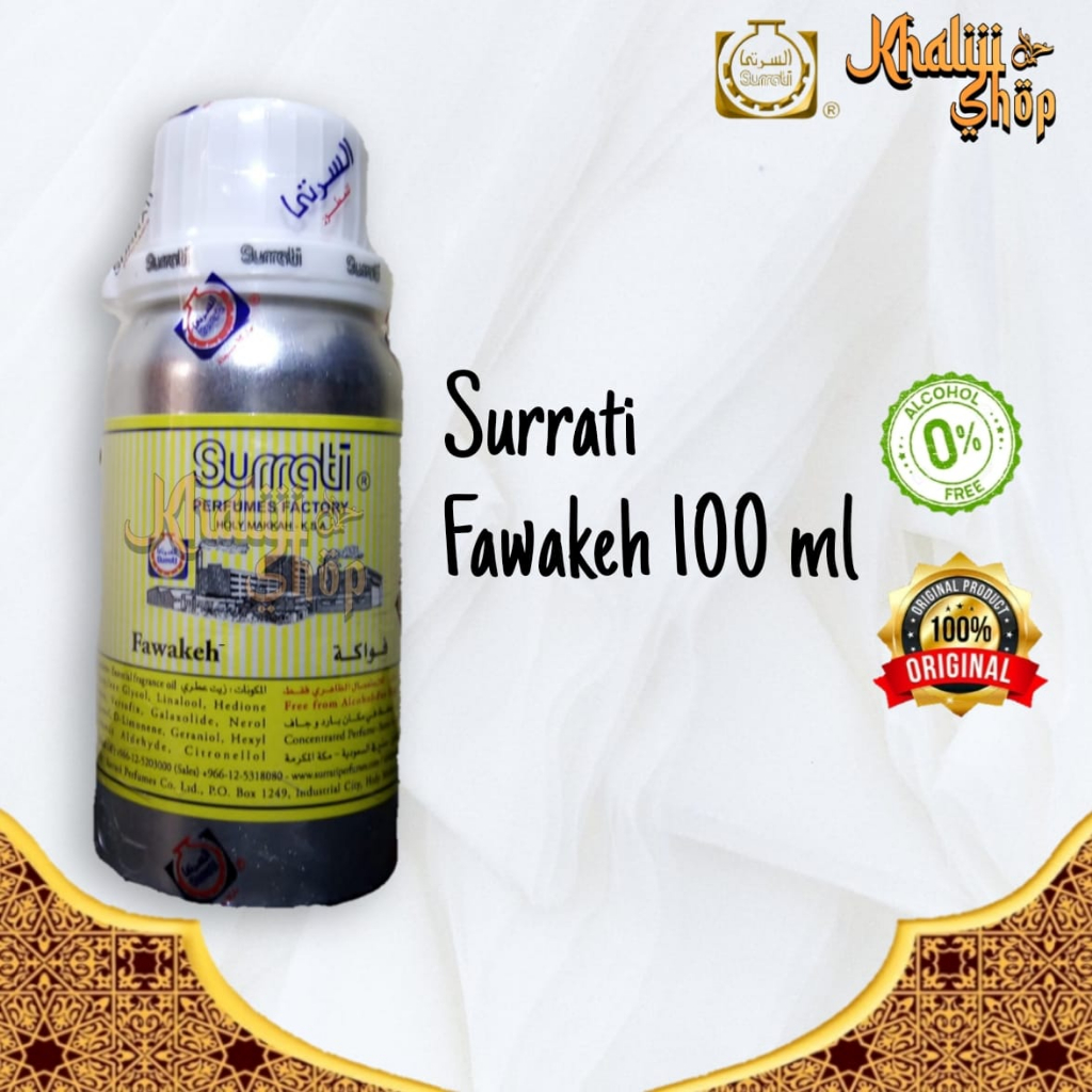 Parfum Surrati Fawakeh 100ml Ori Saudi Arabisn