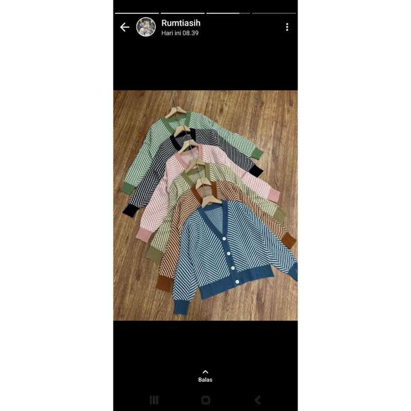 Motif Blouse ZEBRA Sweater Rajut Wanita Import/ Kaos Rajut Wanita Import