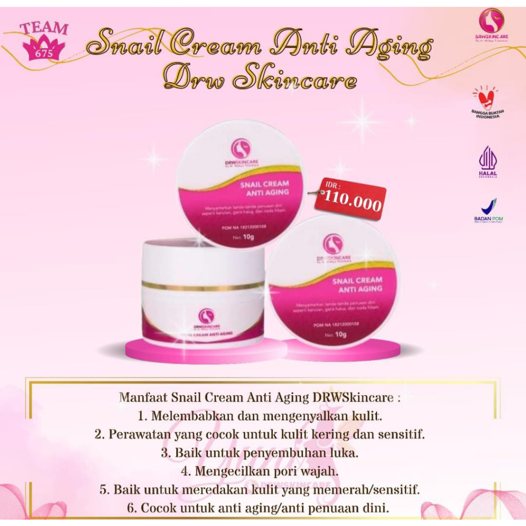 DRW SKINCARE Snail cream anti aging