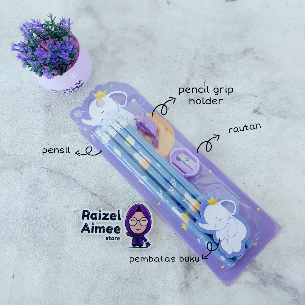 

SET PENSIL UNGU 8 IN 1