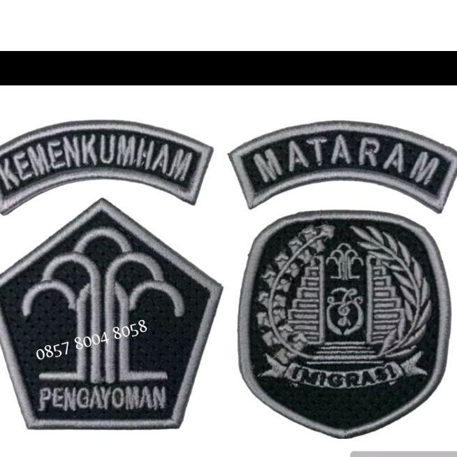 ATRIBUT KEMENKUMHAM PEMASYARAKATAN LAPAS RUTAN BORDIR TIMBUL