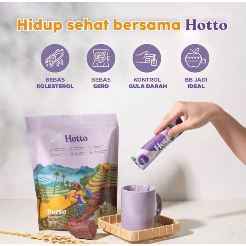 

FREE HADIAH Hotto Purto Multigrain with Purple Potato 1 Pouch - 16 Sachet