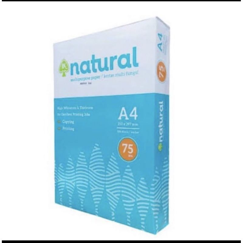 

Kertas A4 75 gr Natural.